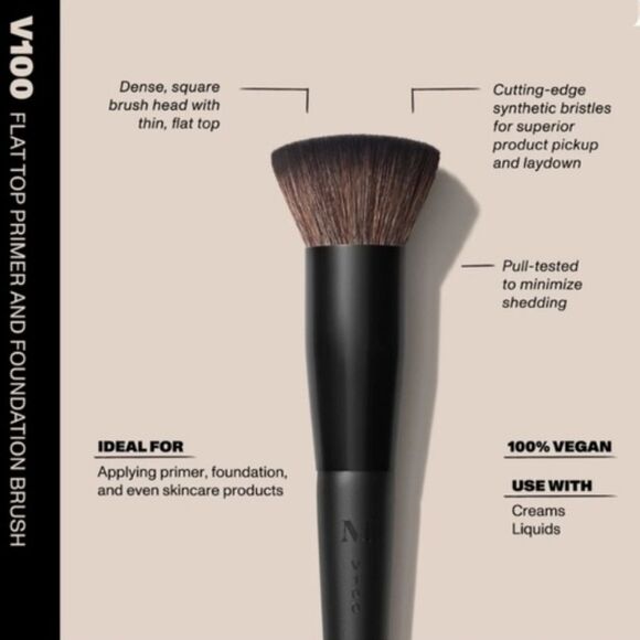 Morphe V100 Flat Top Primer & Foundation Brush - Picture 3 of 6